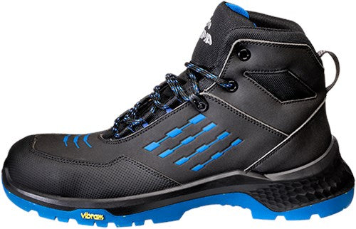 ギャラリービューアに画像をロードする, Emma safety footwear emma werkschoen crossforce xd hoog s3 | zwart blauw | maat 42 - 8715316154881
