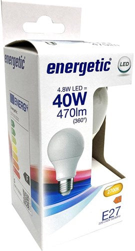 Chargez l'image dans la visionneuse de la galerie, Enzo energetic led gls e27 4,8-40w 2700k mat - 2710300
