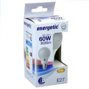 Laden Sie das Bild in Galerie -Viewer, Enzo energetic led gls e27 8,8-60w 2700k mat sensor - 2710370
