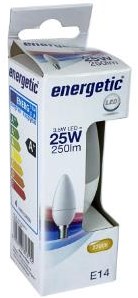 Laden Sie das Bild in Galerie -Viewer, Enzo energetic led kaars e14 2,9-25w 2700k mat - 2710118
