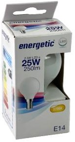 ギャラリービューアに画像をロードする, Enzo energetic led kogel e14 2,1-25w 2700k filament mat - 2720610
