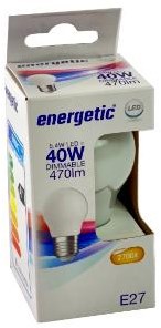 Enzo energetic led kogel e27 4,2-40w 2700k filament mat dimbaar - 2720658