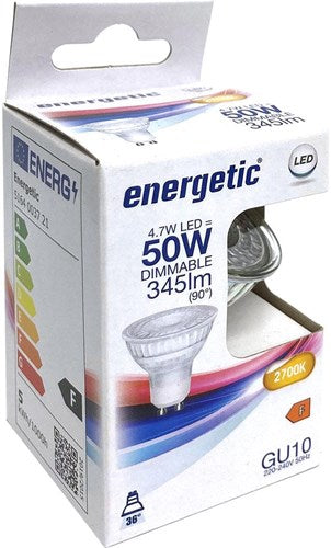 Chargez l'image dans la visionneuse de la galerie, Enzo energetic led spot gu10 4,7-50w 2700k dimbaar - 2730120
