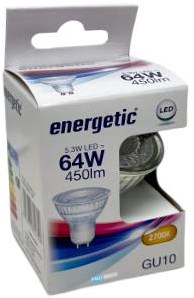 Chargez l'image dans la visionneuse de la galerie, Enzo energetic led spot gu10 4,9-64w 2700k - 2730116
