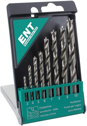 Ent duradrill 8-dlg. houtboorset 3-10mm, hele maten - 7909248