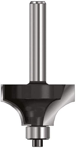 Ent kwartrondfrees hm r12.7 met lager, kolf 12mm - 7909900