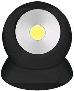 Enzo entac led wandlamp met magneet zwart 1w 3xaaa - 5700420