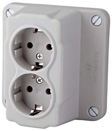 Enzo abl deksel kabeldoos uni abl dubbel wcd - 4047870