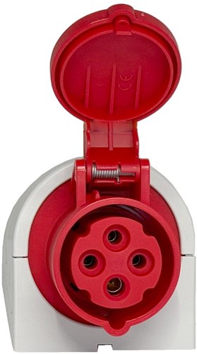 Enzo cee 4p 32a 400v opbouw wcd rood - 6315166