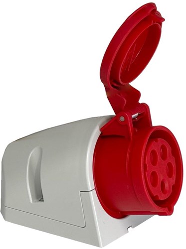 Enzo cee 5p 16a 400v opbouw wcd rood - 6315160