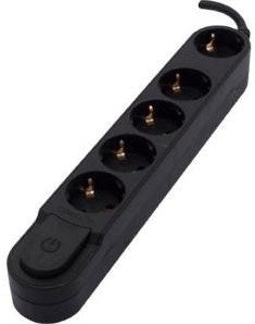 Enzo chacon design tcd ra 5v 3m 3x1,5qmm schakelaar zwart 6872860