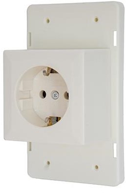 Afbeelding laden in galerijviewer, Enzo deksel met stopcontact ra | voor lasdoos creme power - 4047809
