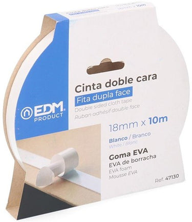 Enzo edm plakband dubbelzijdig 19mm rol 10m 4139412