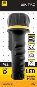 Enzo entac led zaklamp plastic 2xd 5700140