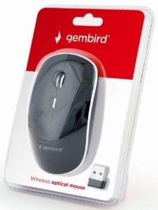 Enzo gembird draadloze optische mini muis wit zwart 9510042