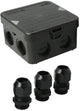 Enzo kabeldoos attema ak1 | + 3 wartels m25 ip65 zwart - 4034023