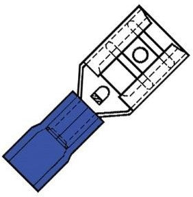 Chargez l'image dans la visionneuse de la galerie, Enzo kabelschoen vlaksteker female blauw 6.3x0.8mm - 4433320
