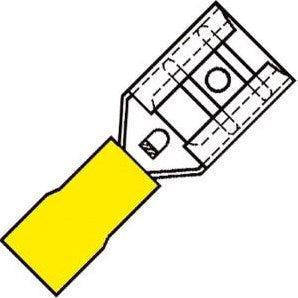 Laden Sie das Bild in Galerie -Viewer, Enzo kabelschoen vlaksteker female geel 6.3x0.8mm - 4433620
