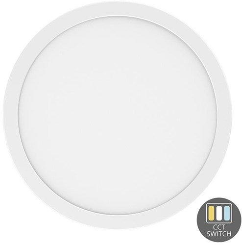 Chargez l'image dans la visionneuse de la galerie, Enzo led panel downlighter | wit | 6-18w | tri-white + hf-sensor | cct 3000-4000-6000k | 6-12-18w | diameter 230mm - led2570

