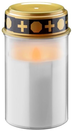 Load image into Gallery viewer, Enzo led rouwlicht | 12cm met timer | wit (excl. 2xc batterij) | herinneringslicht | graflicht | rouwlicht - 5099412
