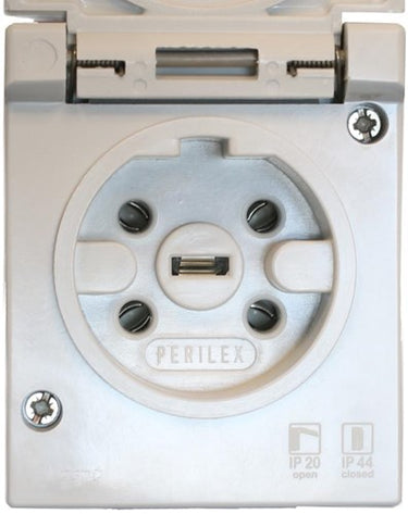 Enzo perilex opbouw stopcontact | 16a | swd | grijs | abl 2441860 - 4052965
