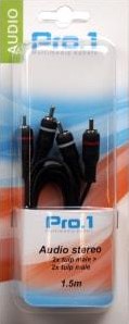 ギャラリービューアに画像をロードする, Enzo pro-1 audio 2 tulp male -> 2 tulp male 1,5 meter 9206000
