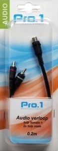 ギャラリービューアに画像をロードする, Enzo pro-1 audio tulp female -> 2 tulp male 0,20 meter 9205800

