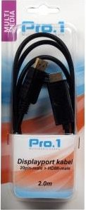 Afbeelding laden in galerijviewer, Enzo pro-1 displayport 20pin male naar hdmi male 2.0 meter - 9287010
