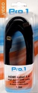 ギャラリービューアに画像をロードする, Enzo pro-1 hdmi kabel male naar mini hdmi 1.5 meter - 9285040
