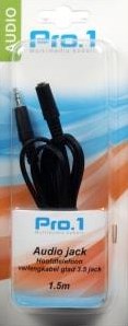 Laden Sie das Bild in Galerie -Viewer, Enzo pro-1 hoofdtelefoon verlengkabel glad 3,5 jack 1,5 meter 9212503

