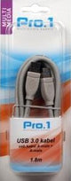 Enzo pro-1 usb 3.0 a male naar a male 1.8 meter - 9280240