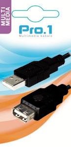 Cargue la imagen en el visor de la galería, Enzo pro-1 usb kabel a-male -> a-female 3 meter - 9280222
