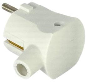 Enzo randaarde stekker haaks wit met tule mk 6140688