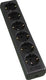 Enzo tafelcontactdoos ra 6v langwer. zwart pq - 6871951