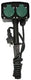Enzo tuinstopcontact dubbel op spies | spatwaterdicht | met 1.5 meter kabel - 5070105