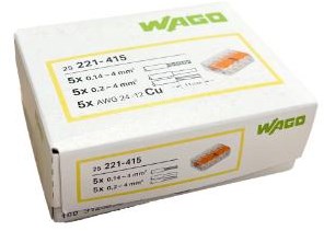 Enzo wago lasklem hersluitbaar 5-voudig ds 25 st. - 4047215