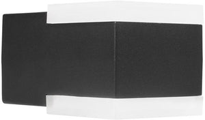 Enzo wandlamp | zwart | vierkant | 8w led | ip44 3000k | smartwares ool-50020 - a5019020
