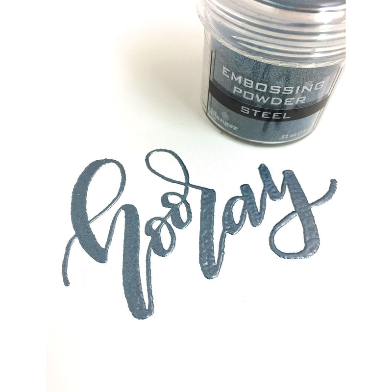 Load image into Gallery viewer, Ranger ink ranger • embossing powder metallic steel
