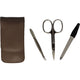 Erbe solingen 3-delige manicure etui taupe (erbe9208)