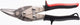 Erdi figuurschaar | lengte 240 mm links | staal max. 1,2 mm | rvs max. 1 mm | 1 stuk - d16l - d16l