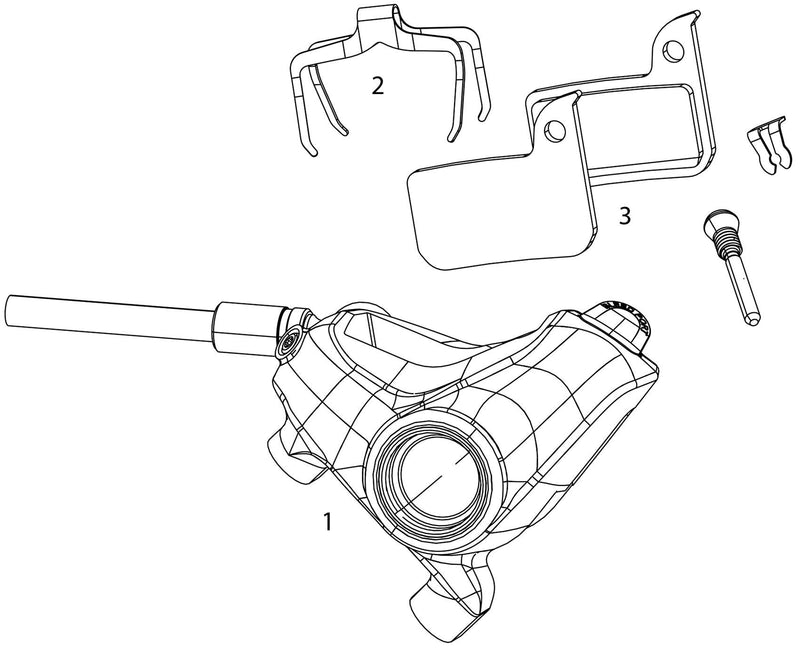 Load image into Gallery viewer, Sram schijfrem s900 disc br. s900 hydr.,right,rear br.
