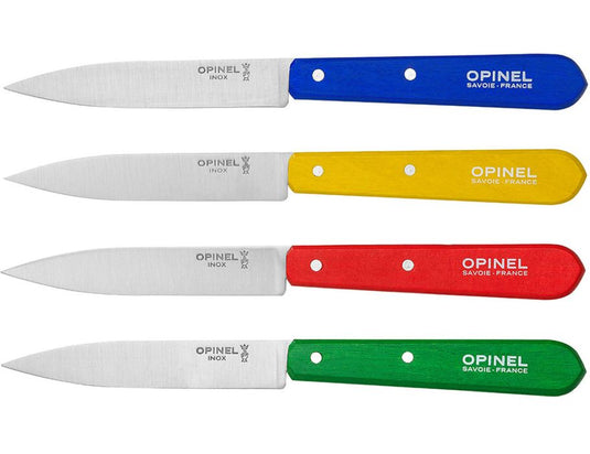 Opinel keukenmessen - set van 4 kleuren - nr.112