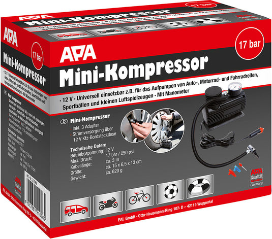 Eufab mini compressor 12v 17bar