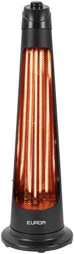 Cargue la imagen en el visor de la galería, Eurom q-tower 1200 elektrische terrasverwarmer | 1200 w - 335651

