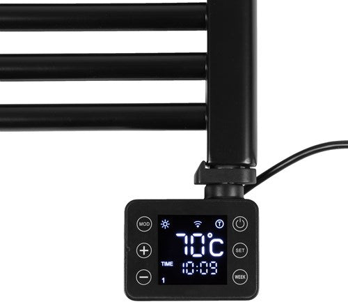 Cargue la imagen en el visor de la galería, Eurom sani bathroom radiator 1000 wi-fi black - 352702
