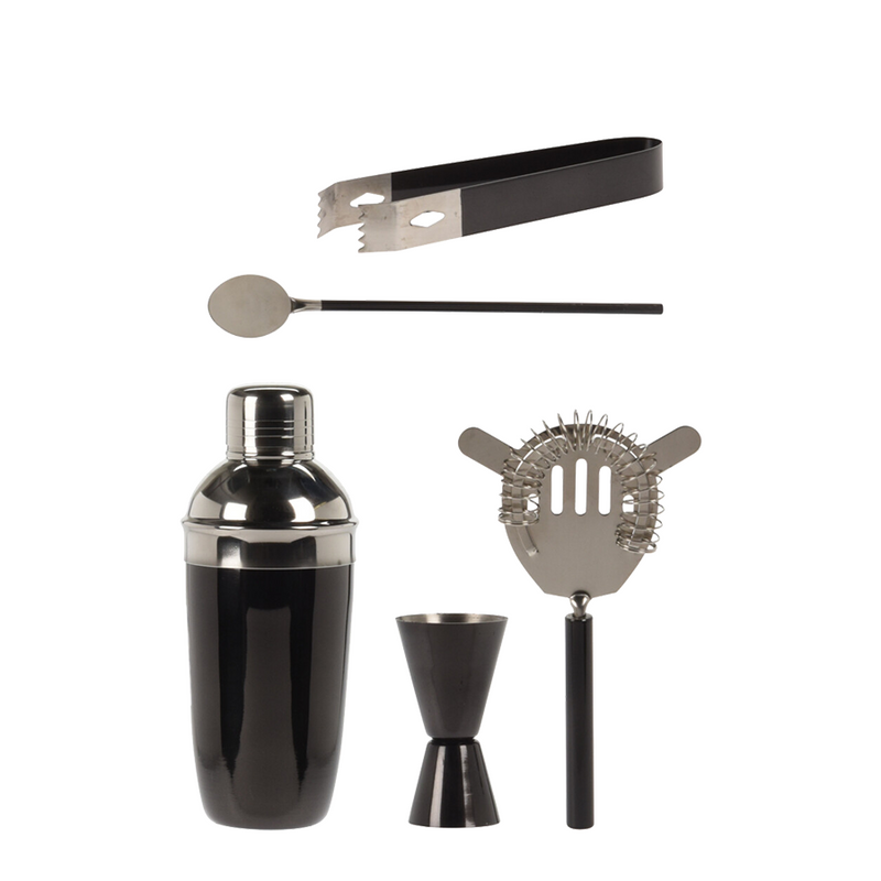 ギャラリービューアに画像をロードする, Excellent houseware cocktailshakerset zwart 5-delig
