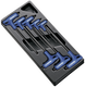 Expert by facom module van 8 t-inbussleutels met heft, 6-kant | e121609 - e121609