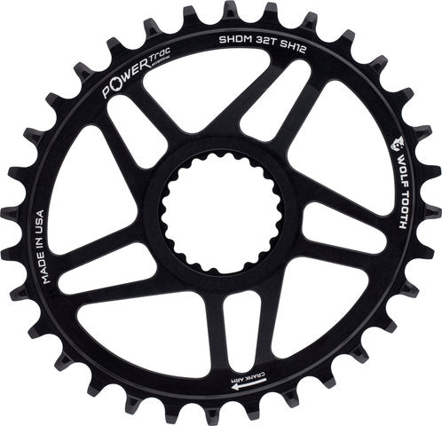 Load image into Gallery viewer, Wolf tooth components elliptical direct mount shimano chainring for hg+ 12-speed chains
