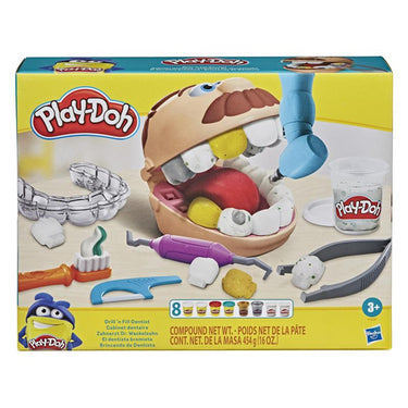 Play-doh top tandarts speelset - boetseerklei - 8 potjes - knutselen voor kinderen