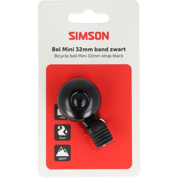 ギャラリービューアに画像をロードする, Simson bel mini 32mm flex-band bevestiging zwart
